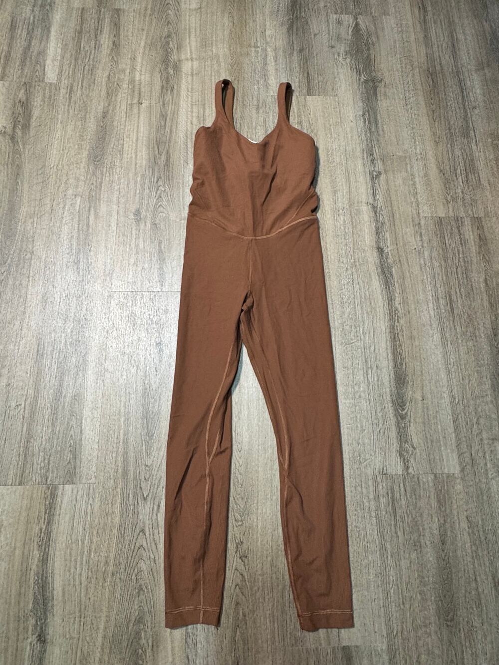 Lululemon Women's Brown Align Ribbed Bodysuit